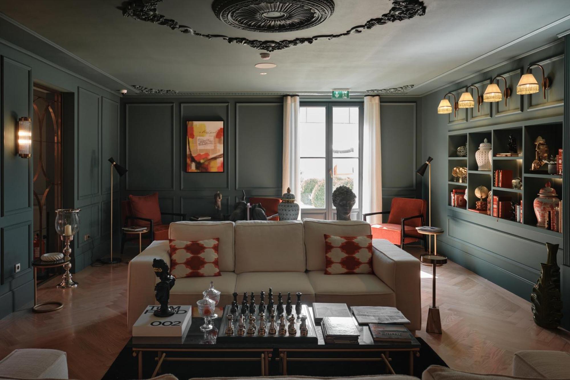 Ga Palace Hotel & Spa, A Xixth-Century Villa ポルト エクステリア 写真 The library